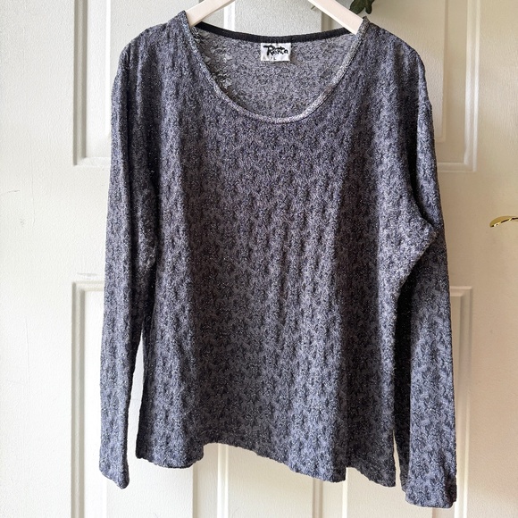 Renta Large Plum/Deep Purple Stretchy Lace with Sparkle Thread - Picture 3 of 6